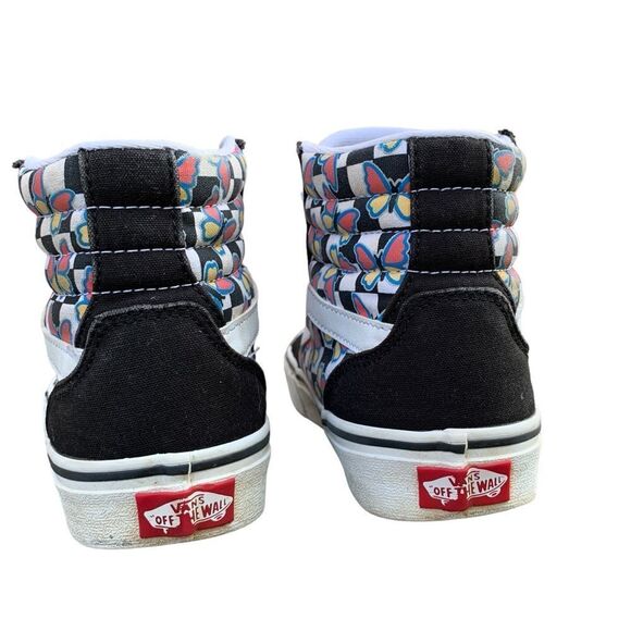 Vans Filmore HI Butterfly Checkerboard SK8-Hi Sneakers Women’s size 6.5 - Picture 10 of 13